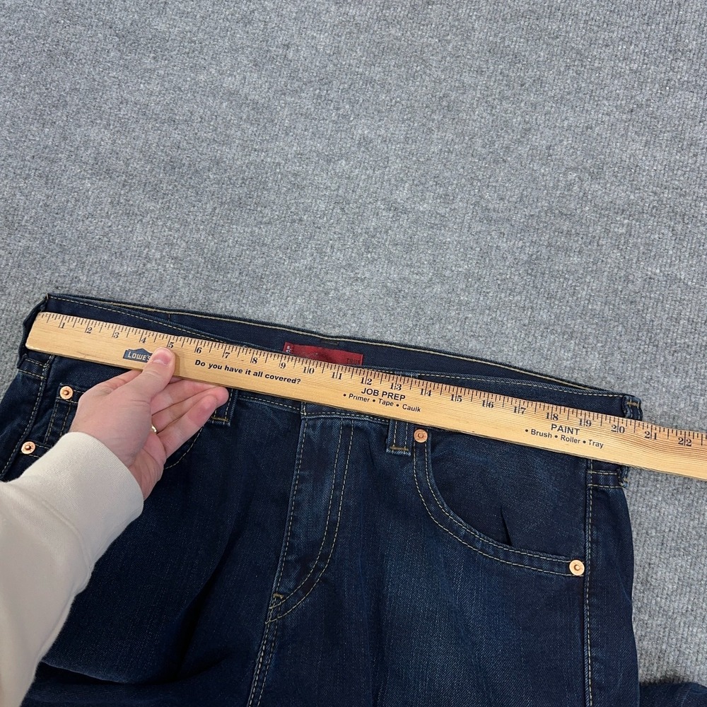 Vintage Levis Jeans Men 38x32 (FIT 40x33) Type 1 True Boot Cut Dark Wash Y2K - Picture 6 of 12